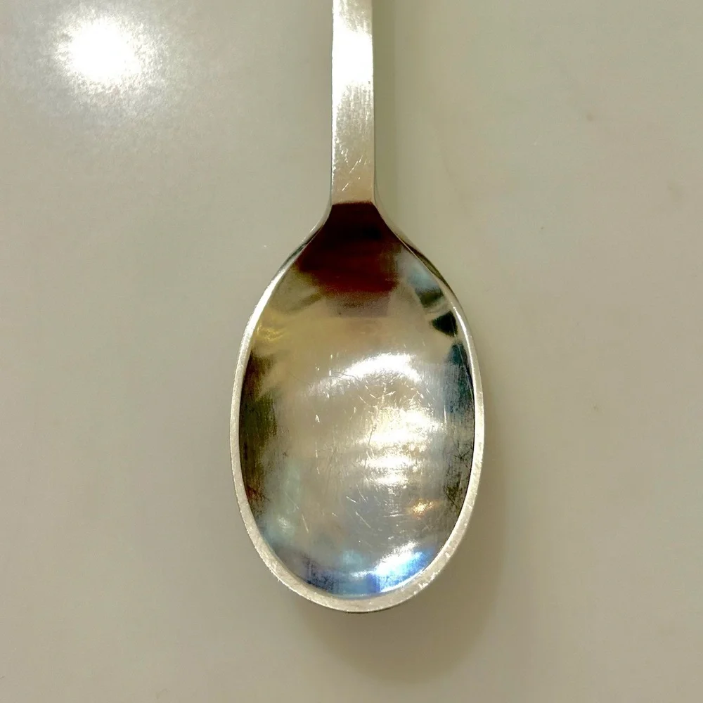 Set of 4 MCM Dansk Designs LTD Ingot Vintage Stainless Steel Iced Tea Spoons